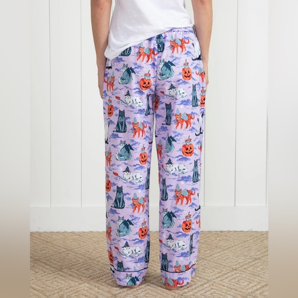 Printfresh Halloween House Cats - Pajama Pants - Lavender - Picture 4 of 4